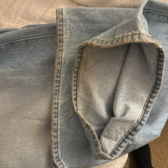 Madewell Tall Superwide-Leg Jeans in Ahern Wash: Airy Denim Edition 28T - Picture 9 of 10